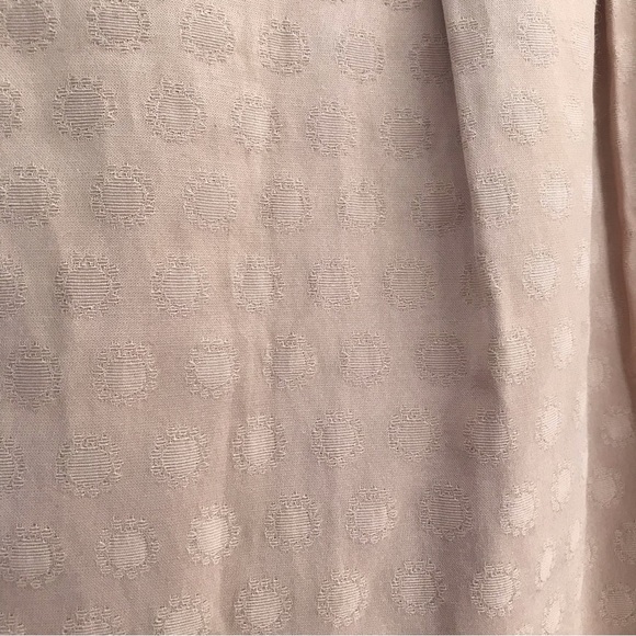 Elevenes Anthropologie Size 10 Tan Metallic Brocade Pleated Skirt Classic Preppy - Picture 6 of 6